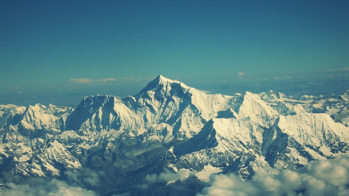 雪山 天空